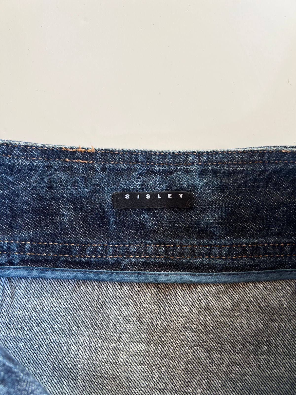 Sisley denim mini skirt