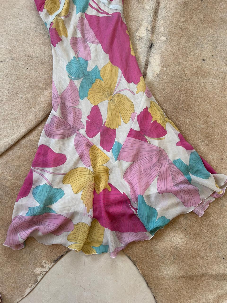 Y2k butterflies midi dress