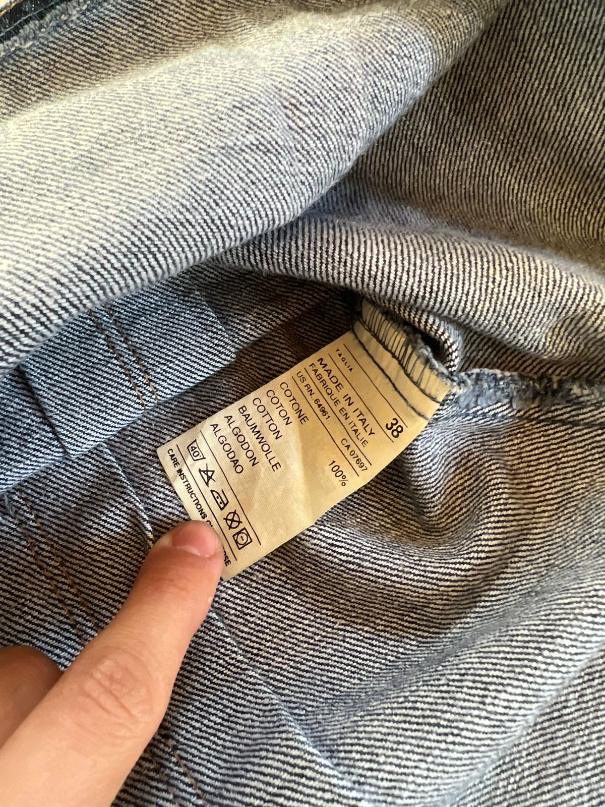Sisley denim mini skirt