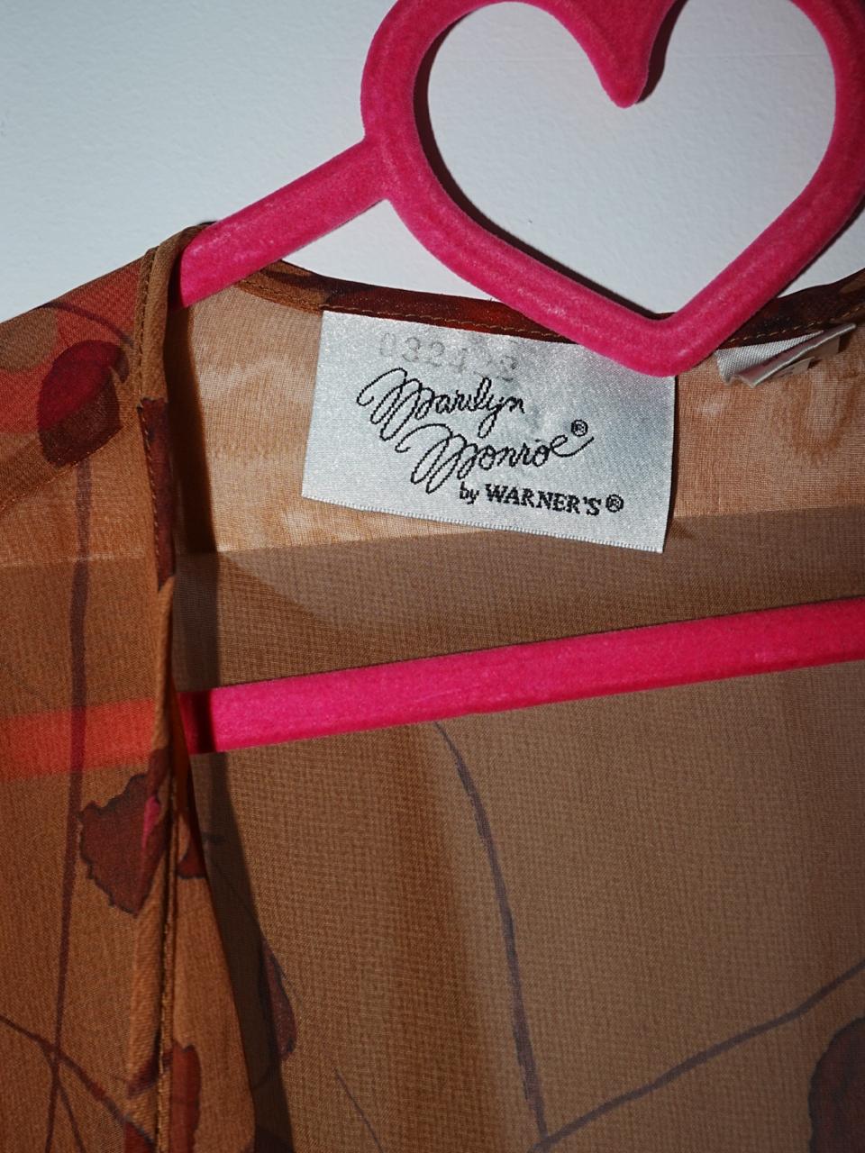 Marilyn Monroe by Warners floral feathered robe