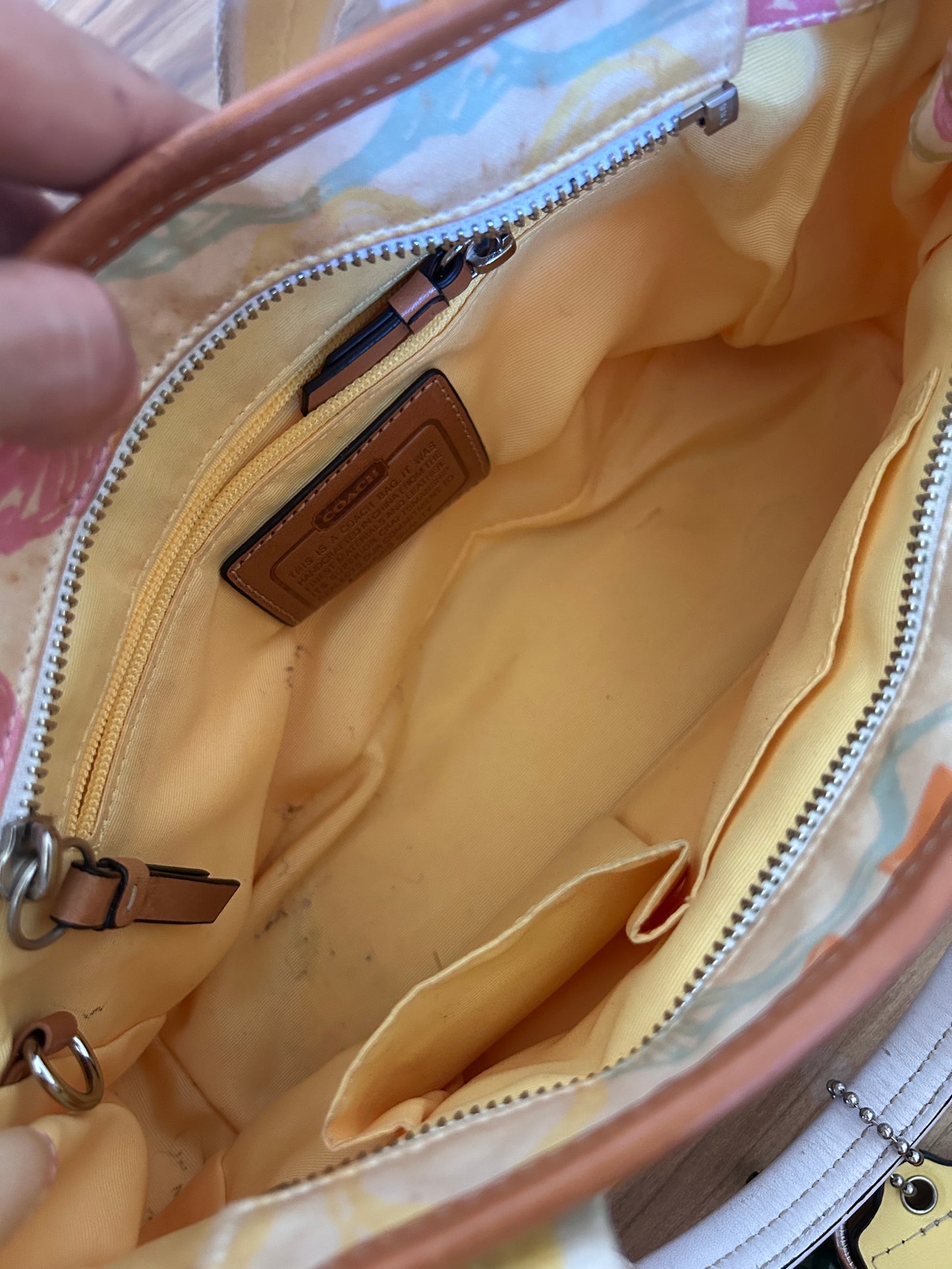 Coach pastel color hampton bag