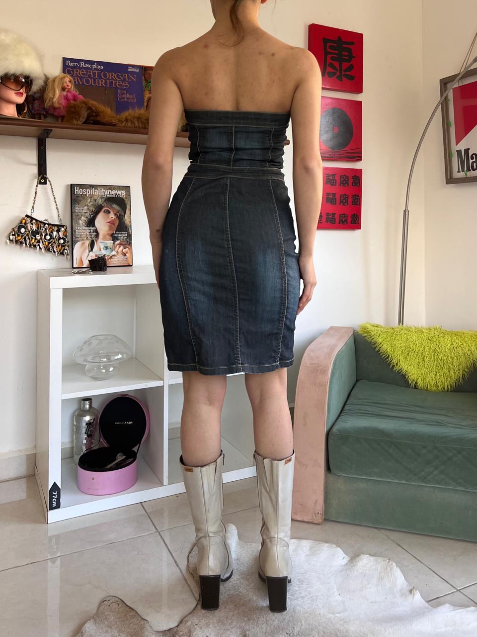 Y2k midi button up dress