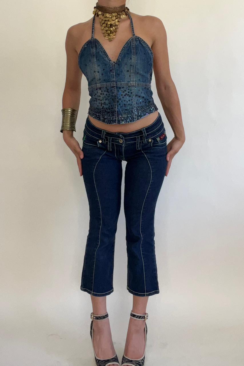 Baby Phat y2k low waist denim capris