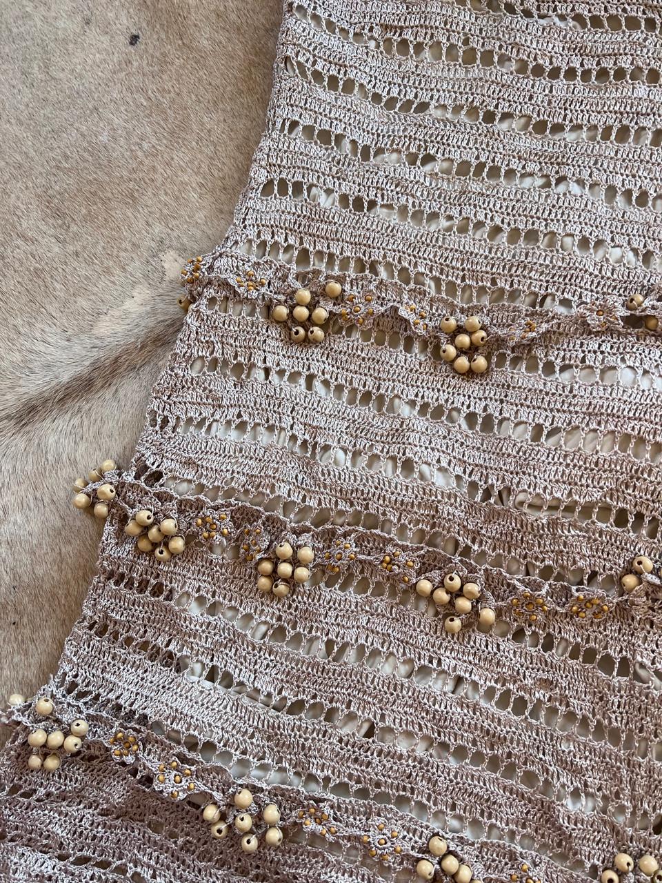 Vintage 2000s beaded midi dress