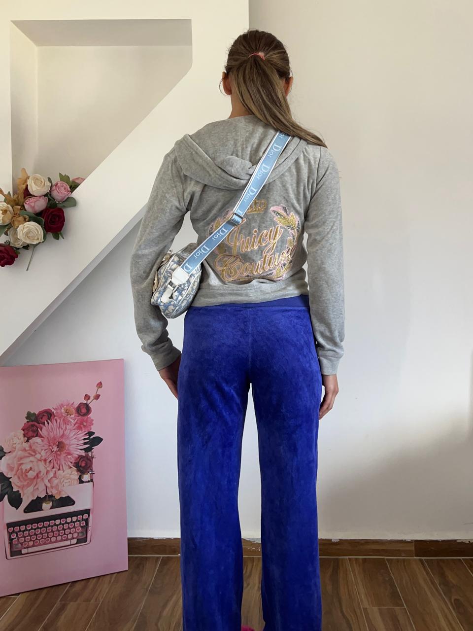 Juicy Couture low mid waist velvet pants