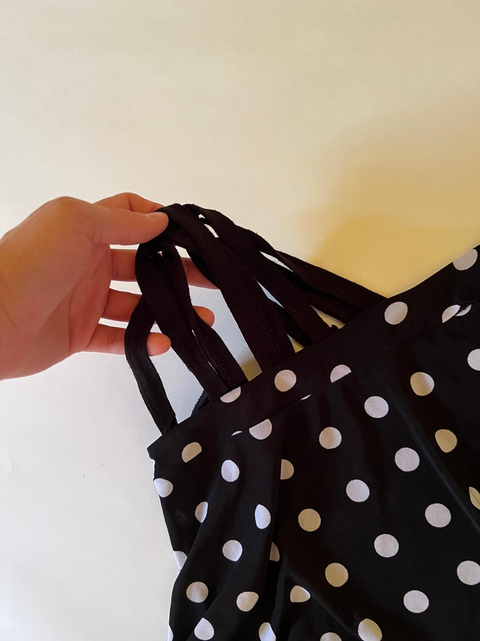 90s Polka dot mini dress