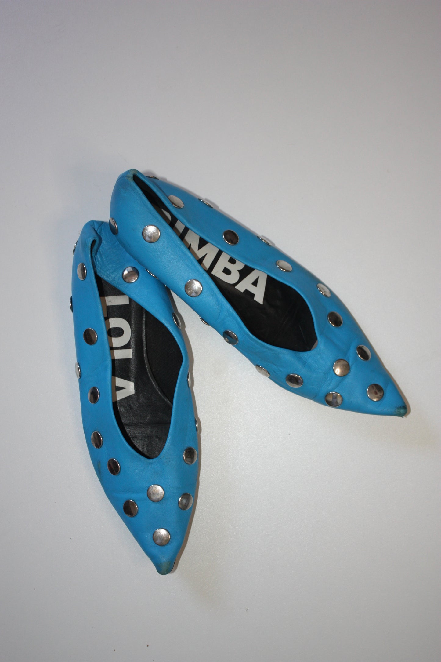 Bimba Y Lola leather studded ballerina flats