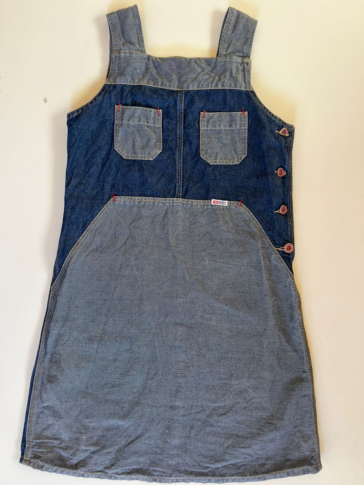 Diesel denim pocket midi dress