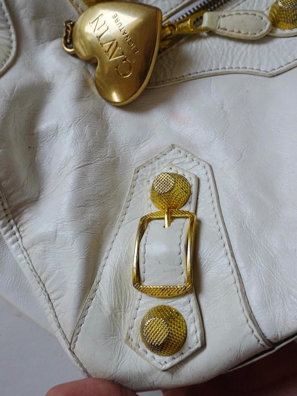 Balenciaga big white city bag