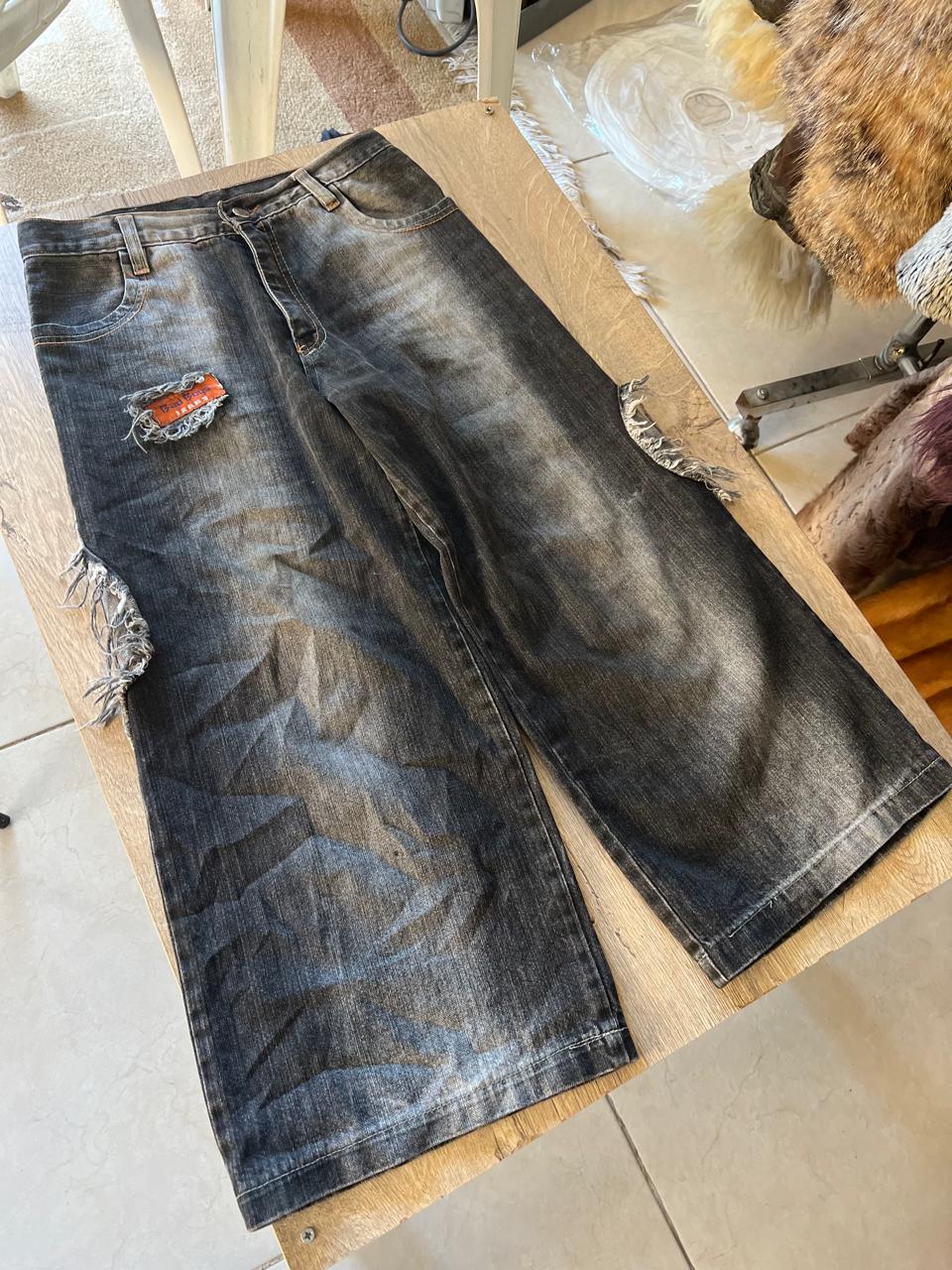 Vintage old school style big mid waist jorts