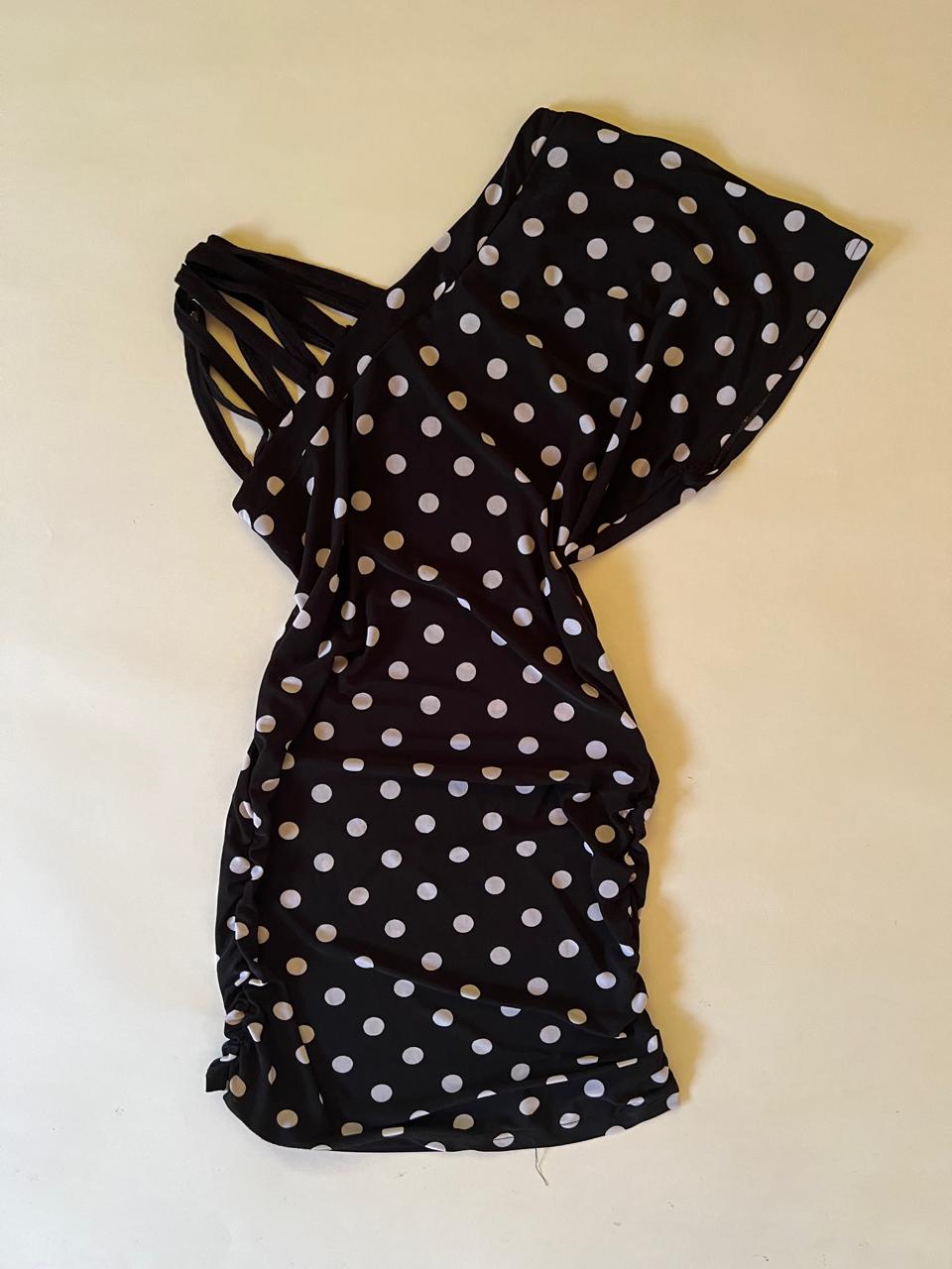 90s Polka dot mini dress
