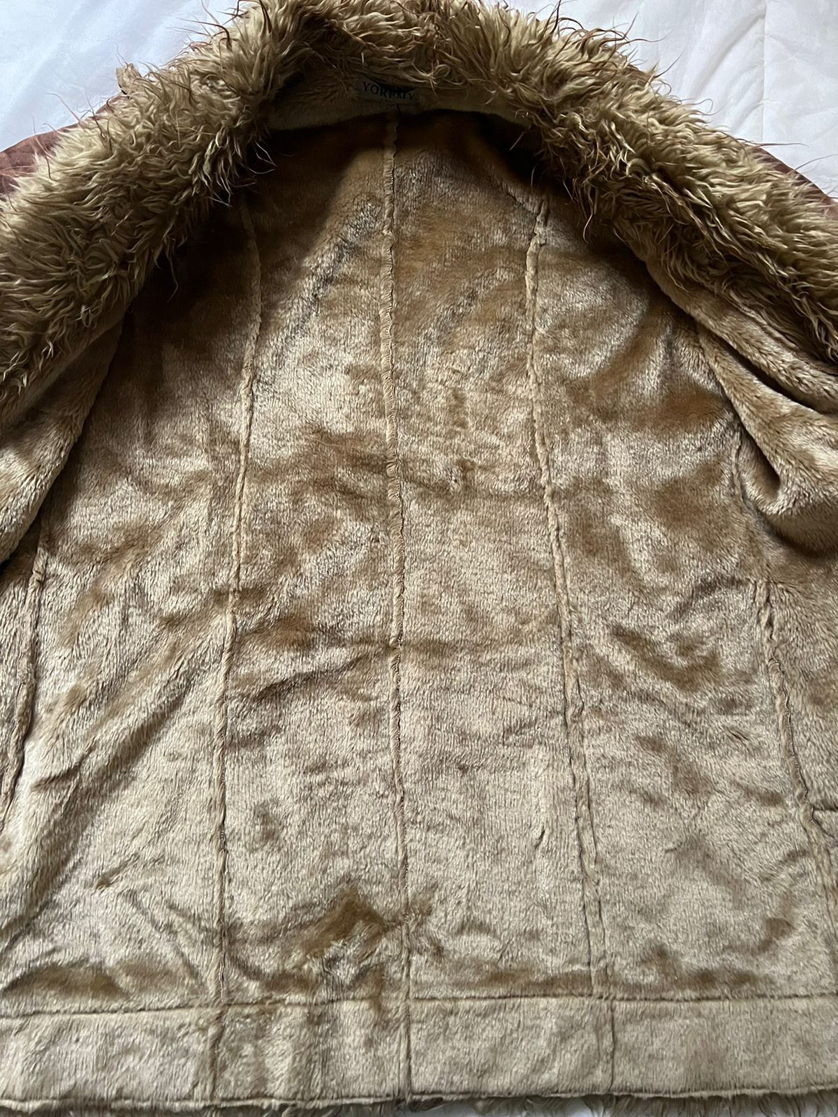 Afghan suede button up coat