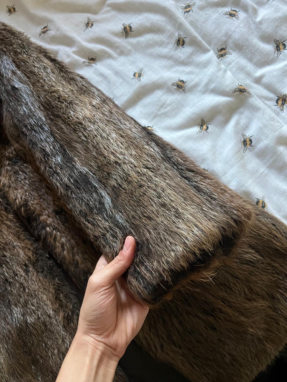 Real mini fur coat