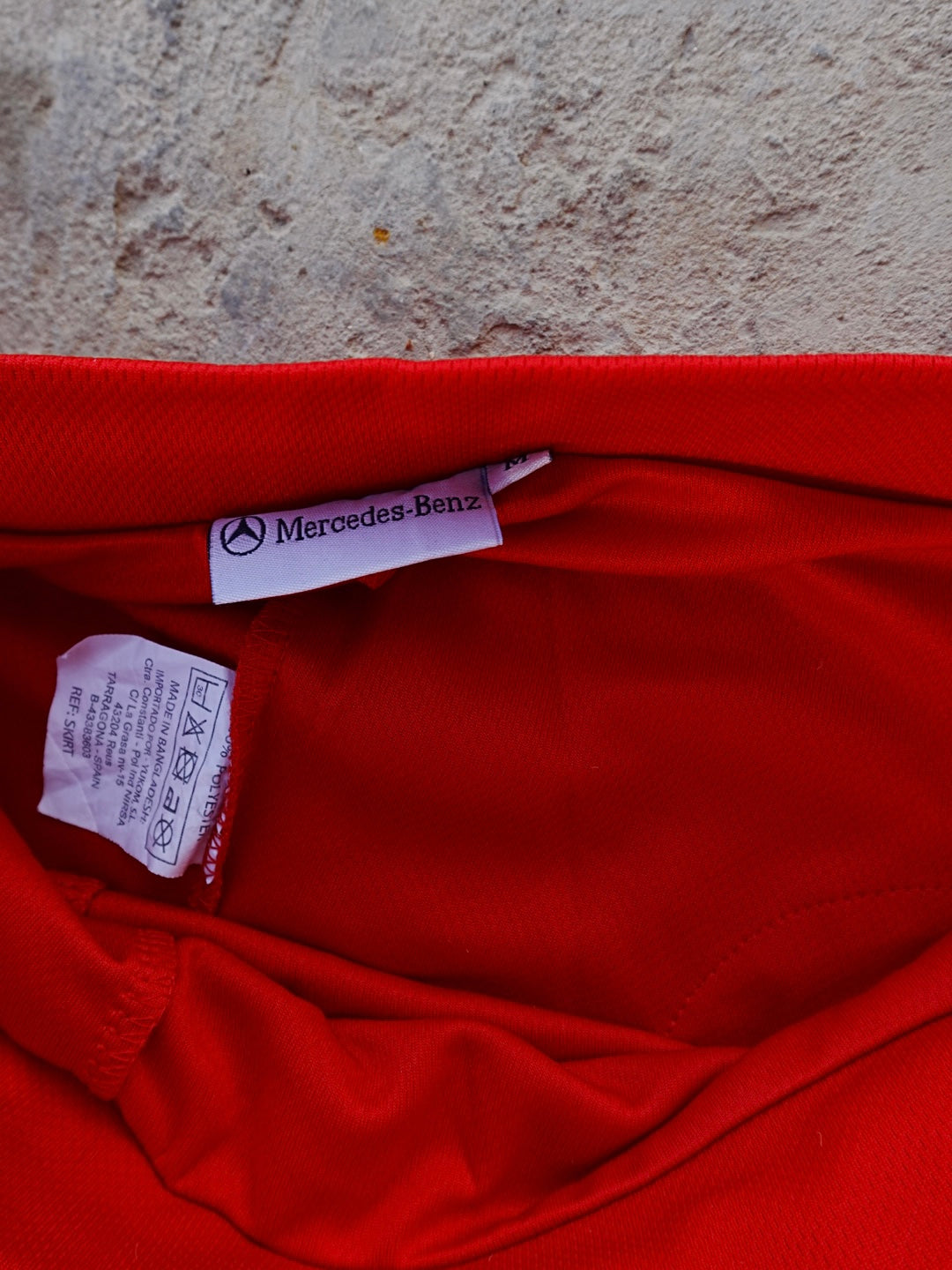 Mercedes Benz mini red skort