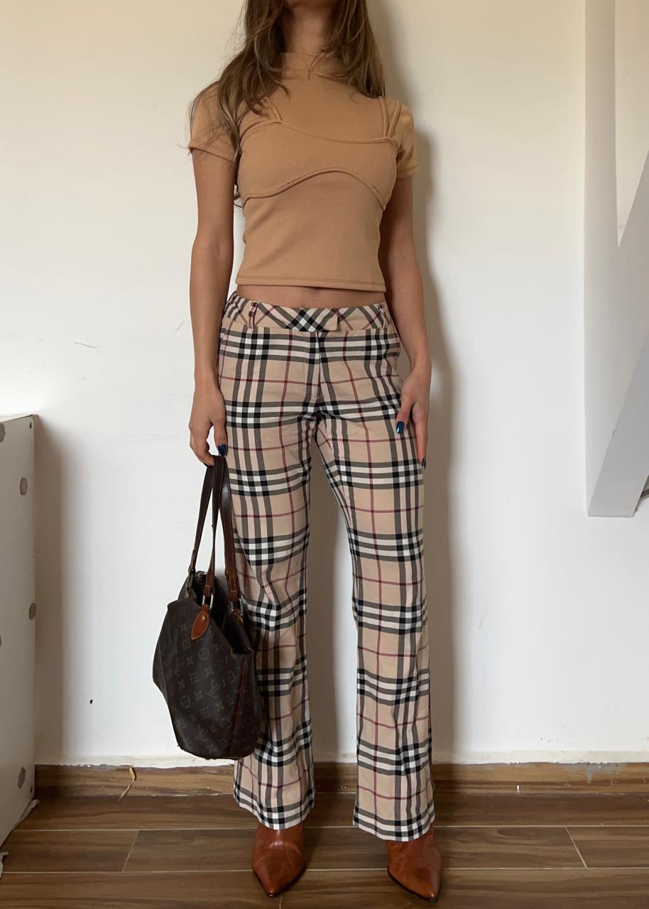 Burberry mid waist flared pants