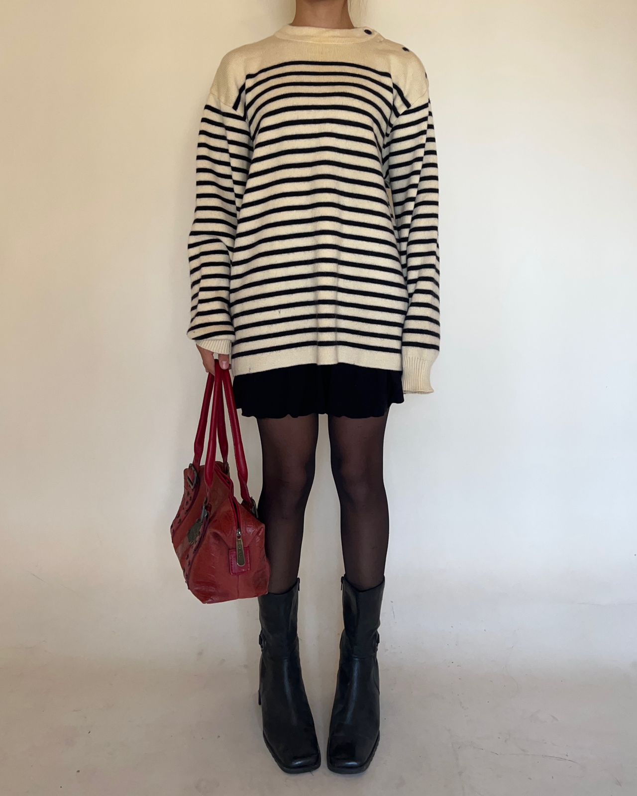 Stripped wool sweater