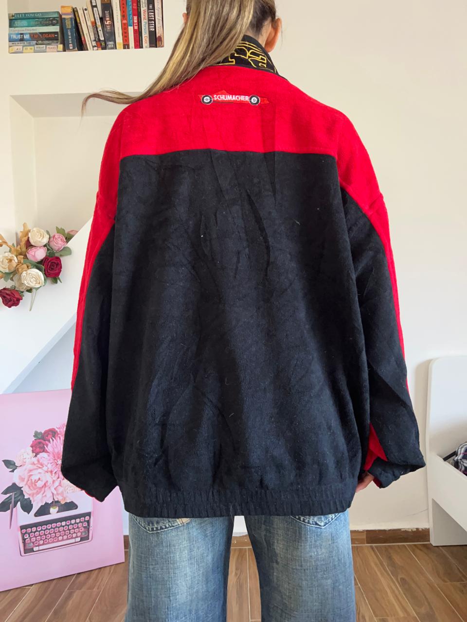 90s Ferrari fleece racing F1 team jacket
