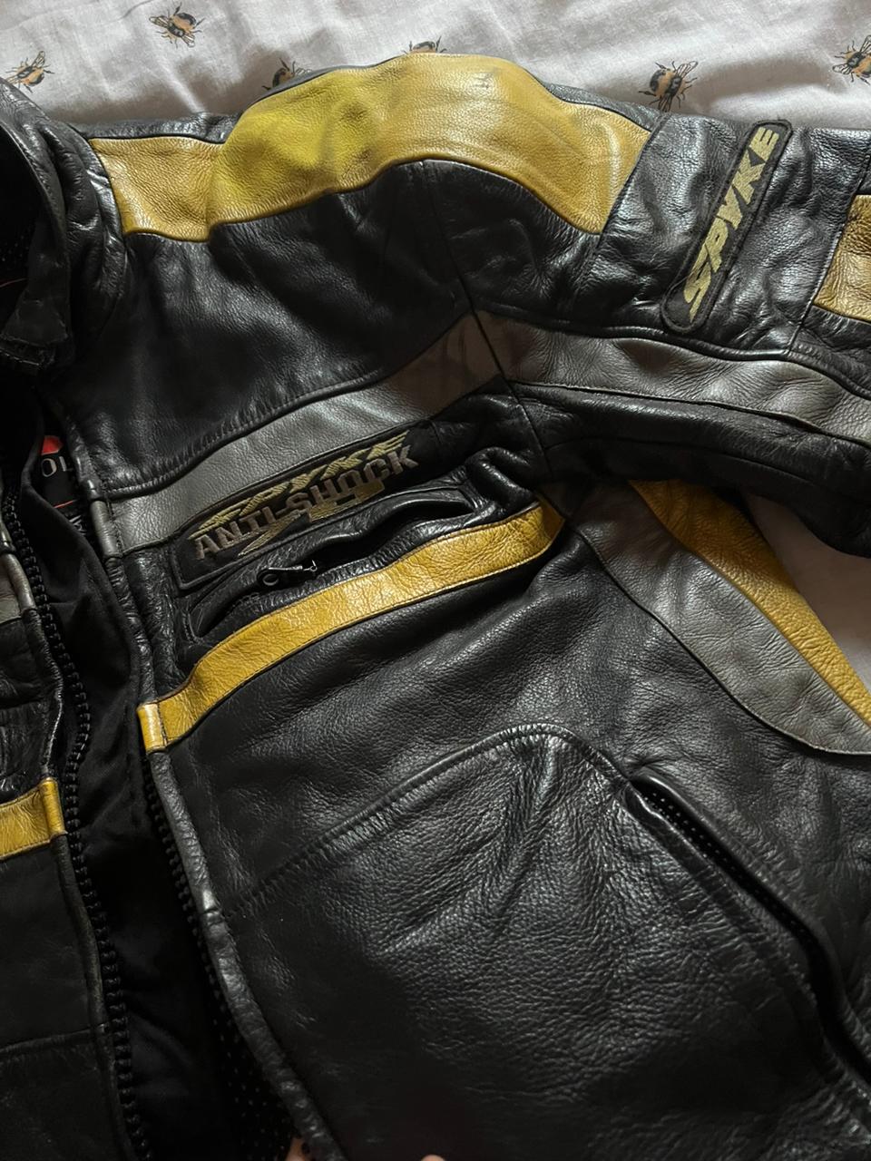 Spyke biker leather jacket