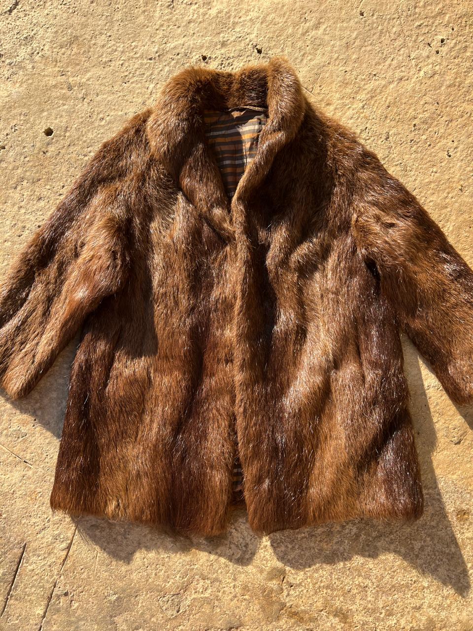 Real mini fur coat