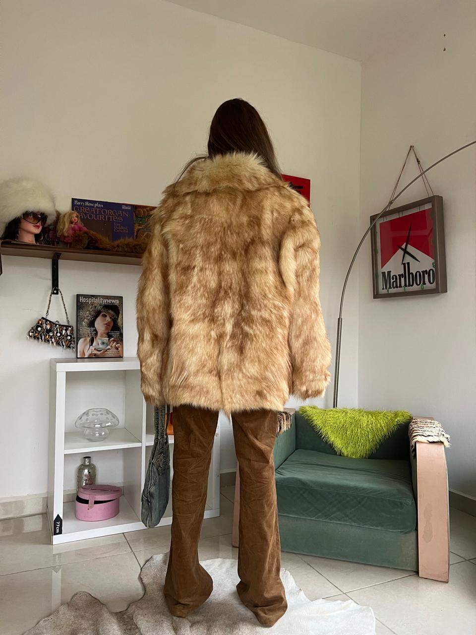 Real mini fur coat