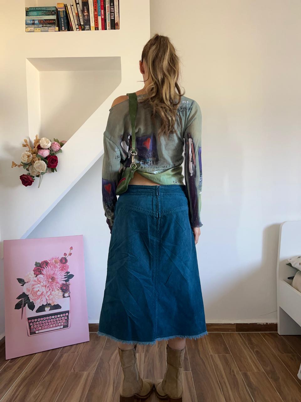 Y2k midi skirt