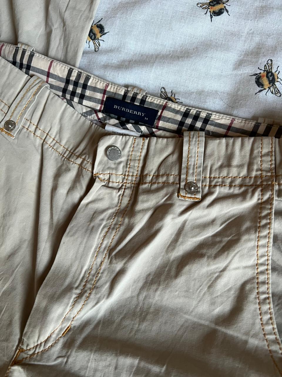 Burberry cargo low waist 00s pants