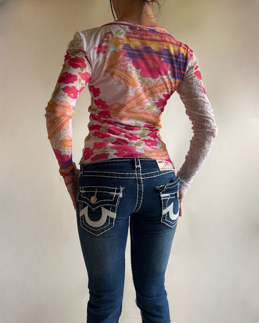 Vintage Huevo Blanco long sleeves top