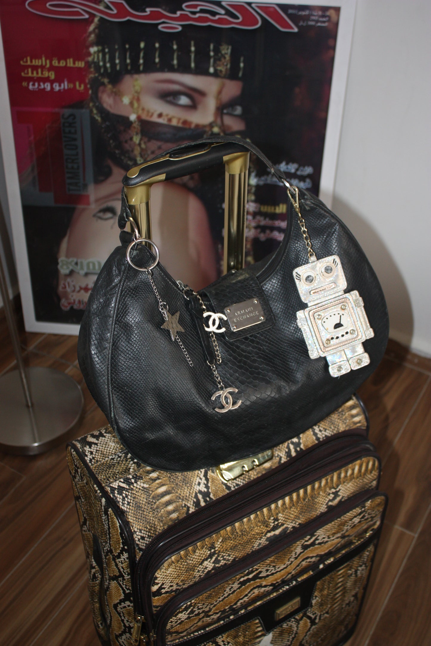 Armani Exchange leather bag