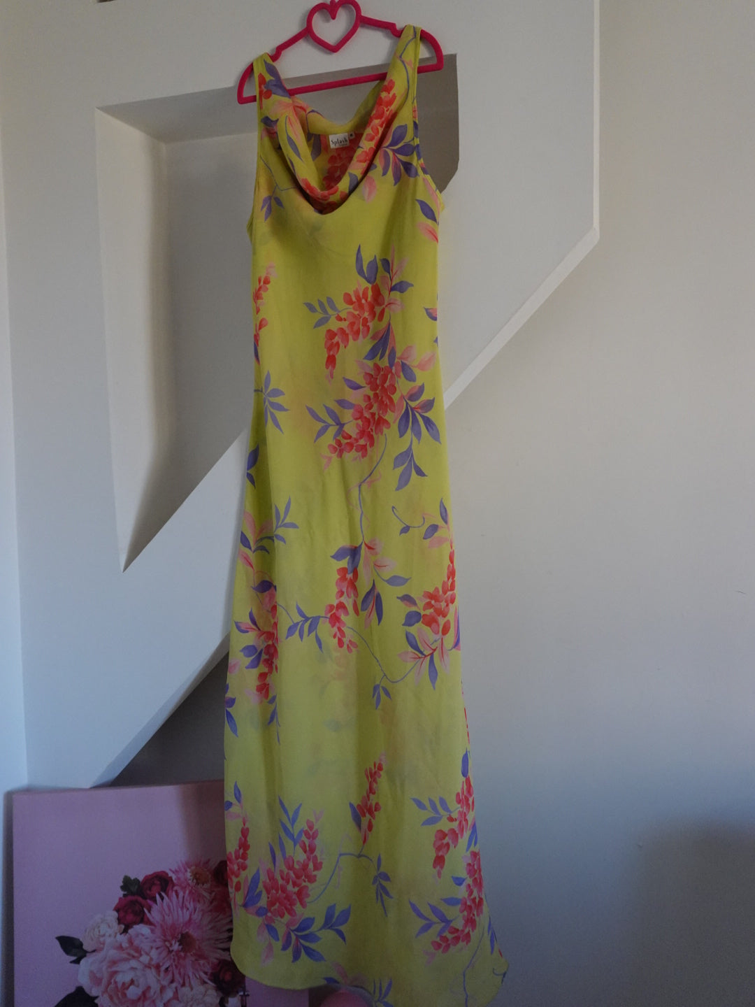 Floral 2000s lingerie dress set with matching robe