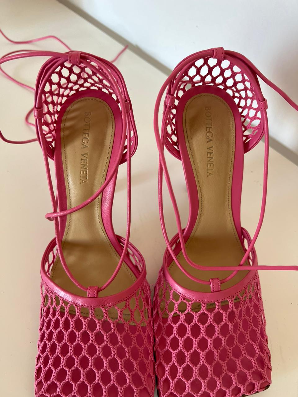 Bottega Veneta pink heels