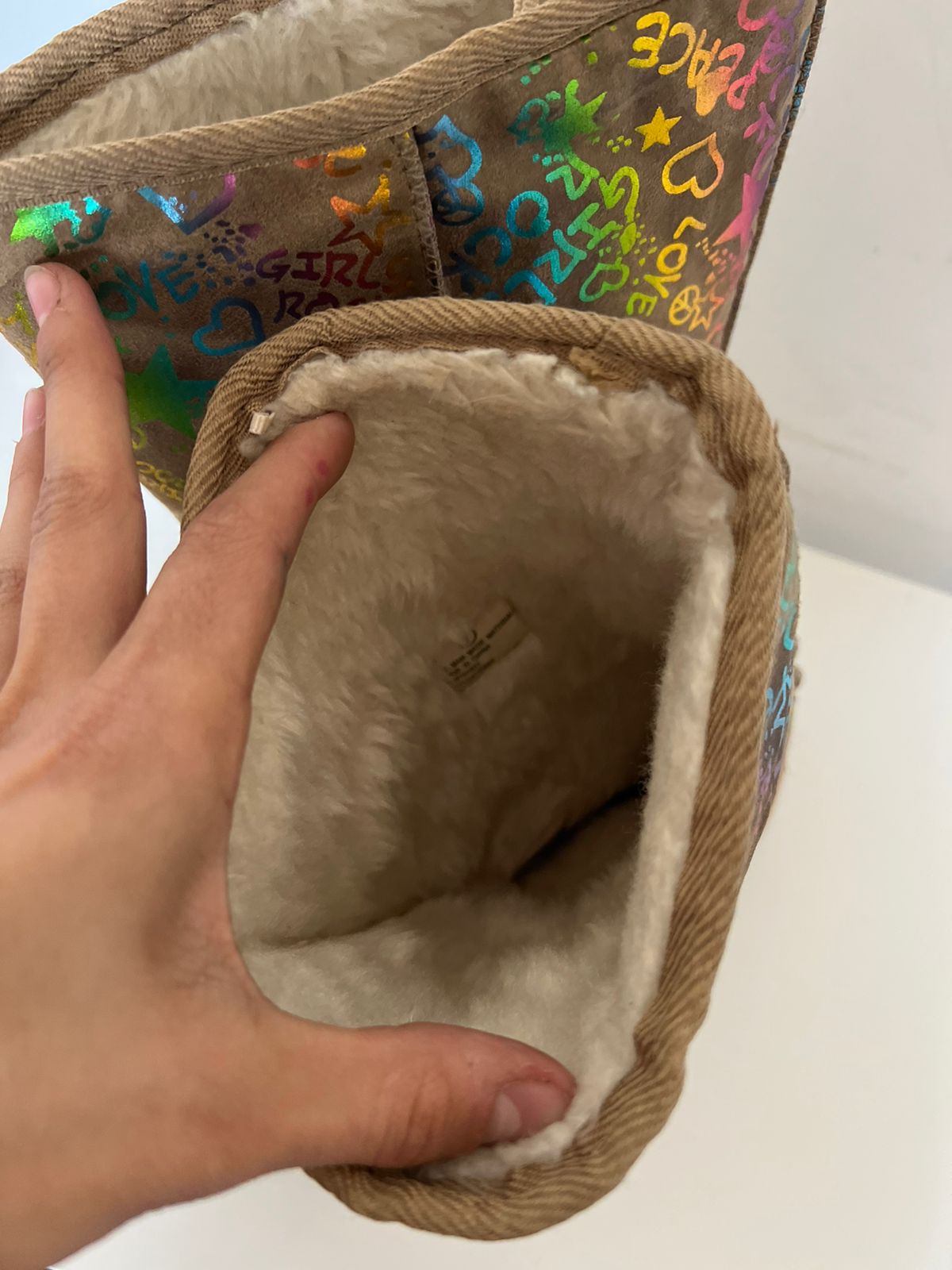 Justice ugg like boots