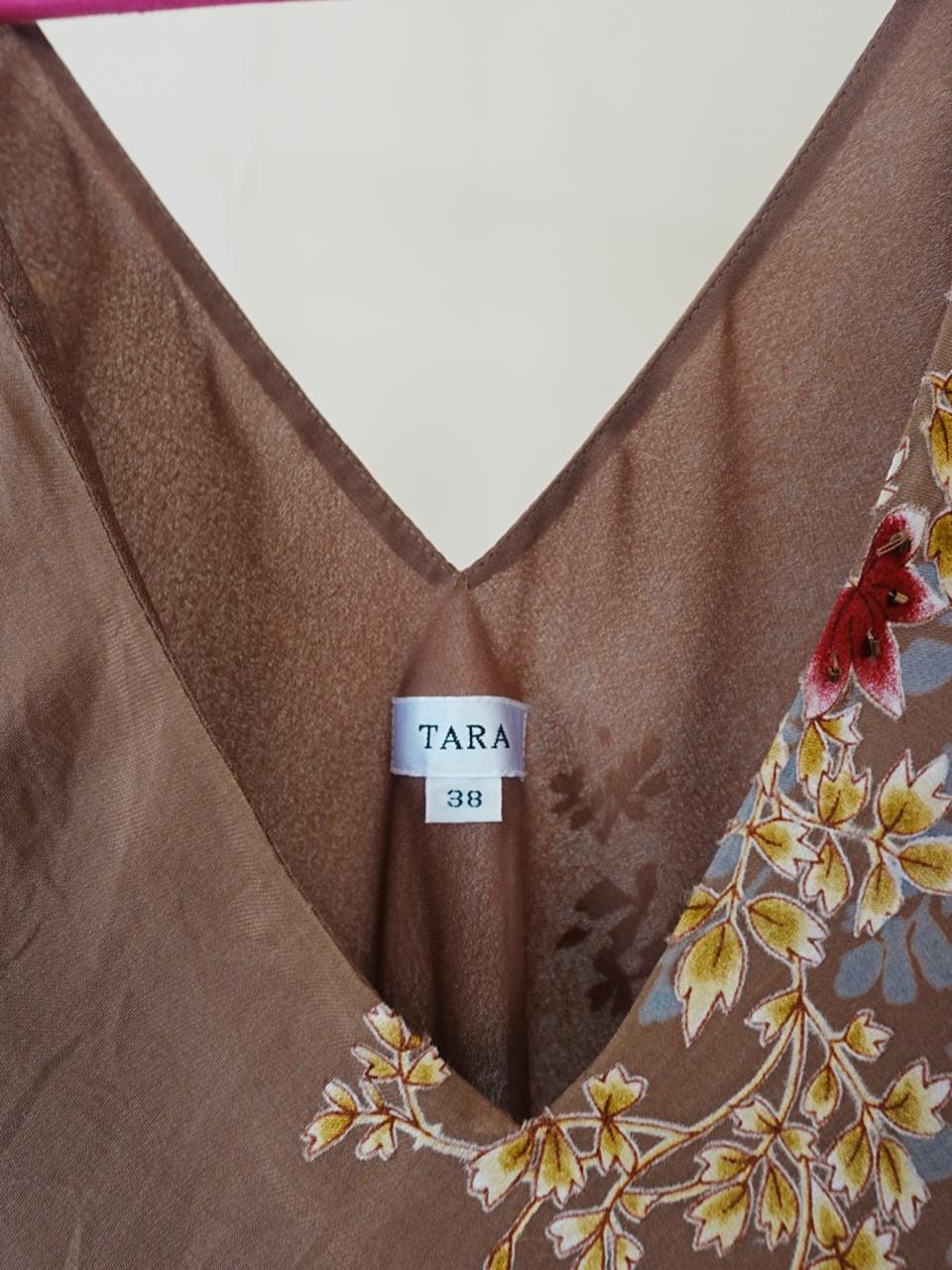 Vintage 2000s midi/maxi floral beaded dress