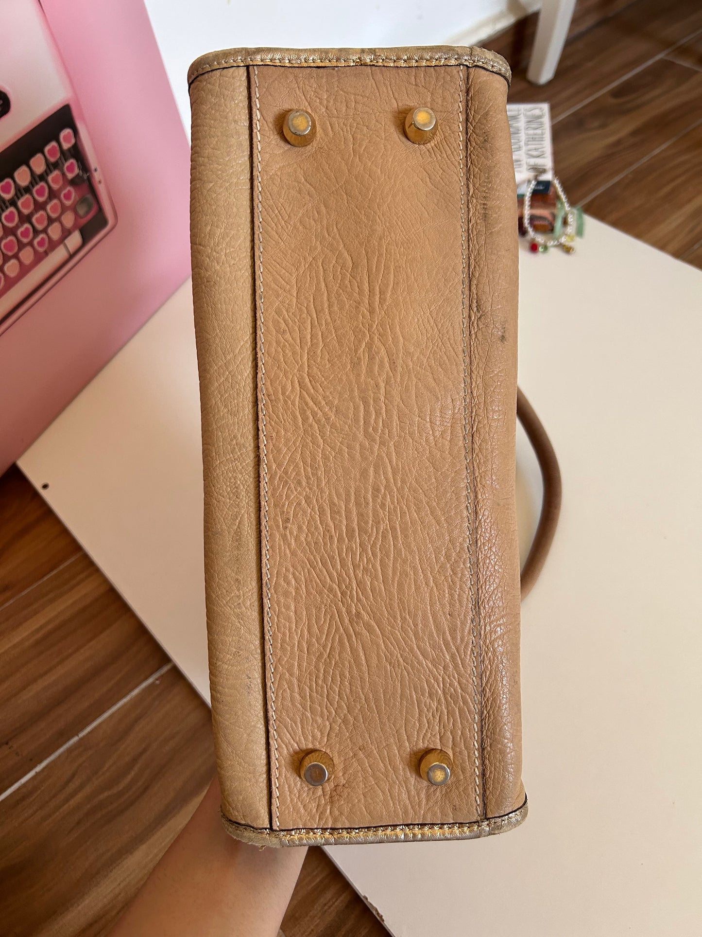 Dolce & Gabbana pink and gold bag