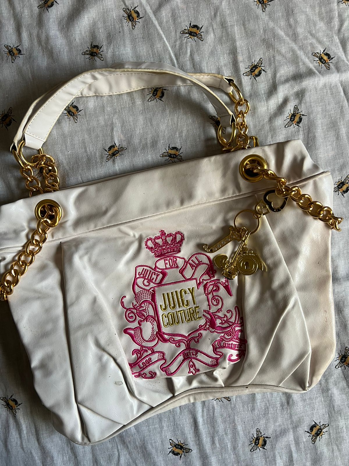 Juicy Couture white leather (not real) bag