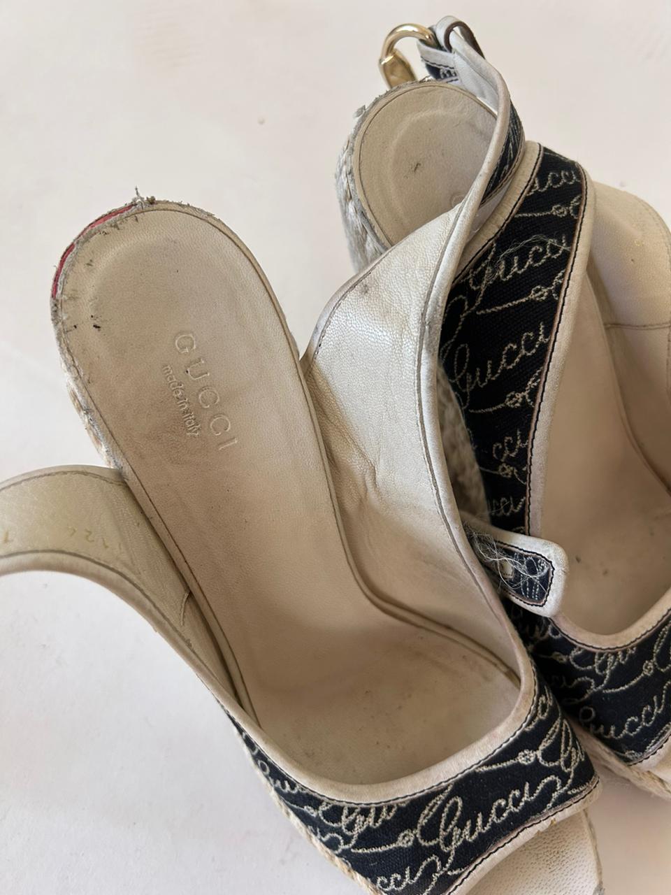 Gucci wedged heels