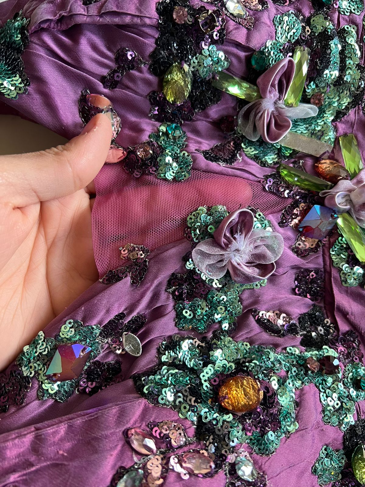 Sequin beaded halter unsymmetric top