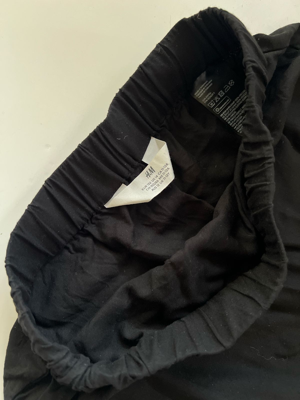 Black midi skirt