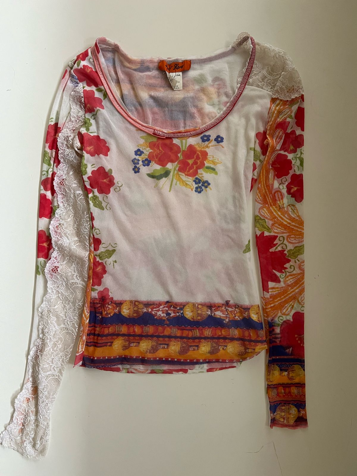 Vintage Huevo Blanco long sleeves top