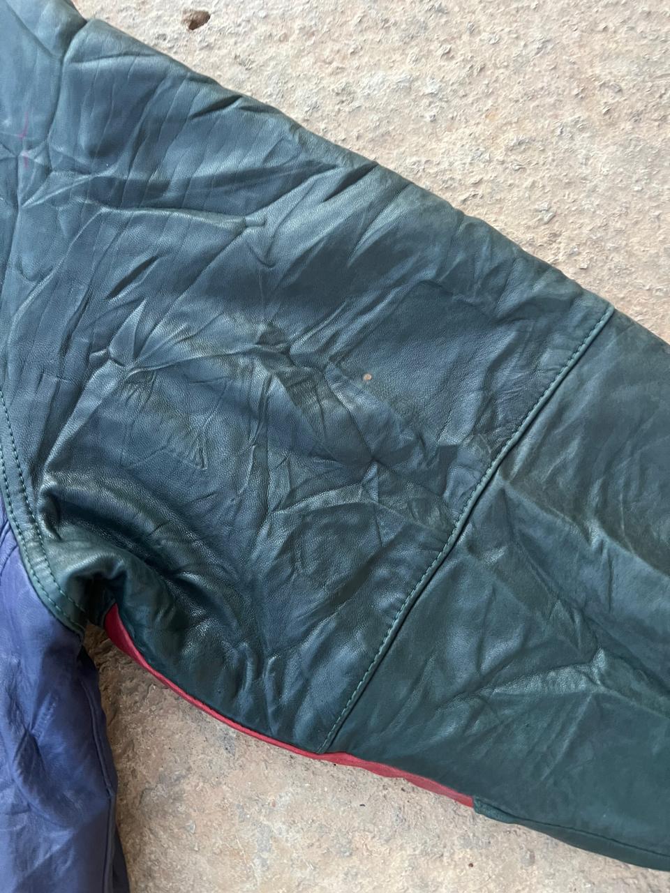 Bobo USA bomber 80s leather jacket