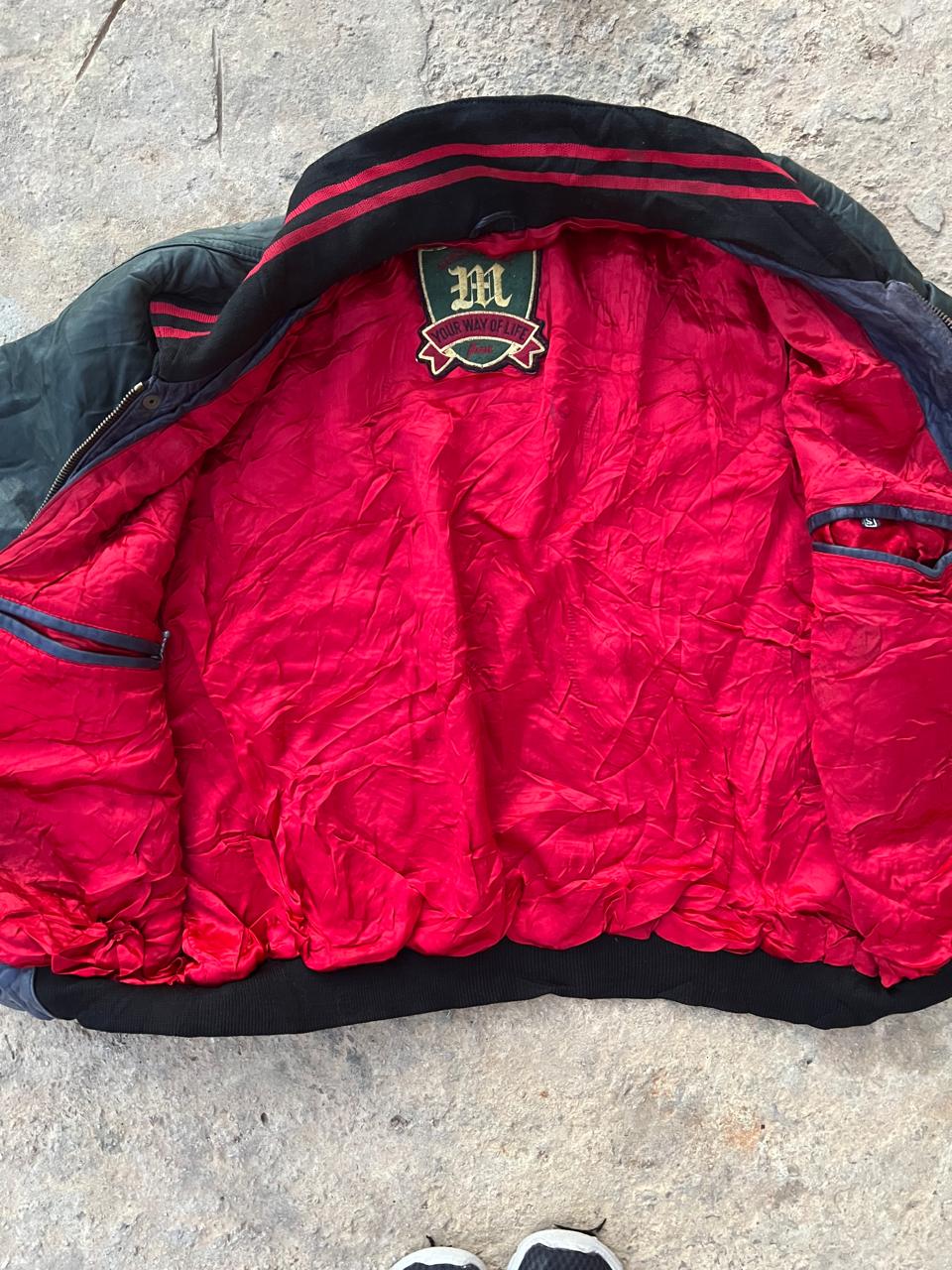 Bobo USA bomber 80s leather jacket
