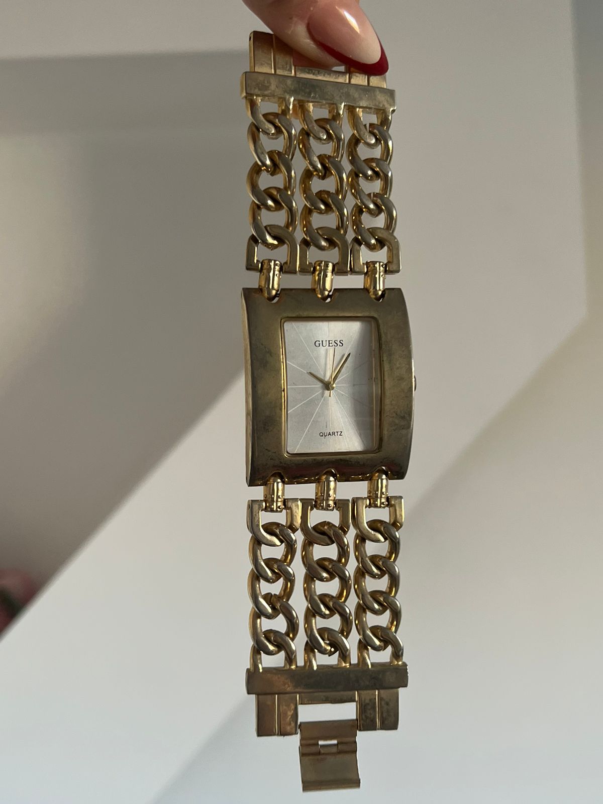 Guess chain chunky watch