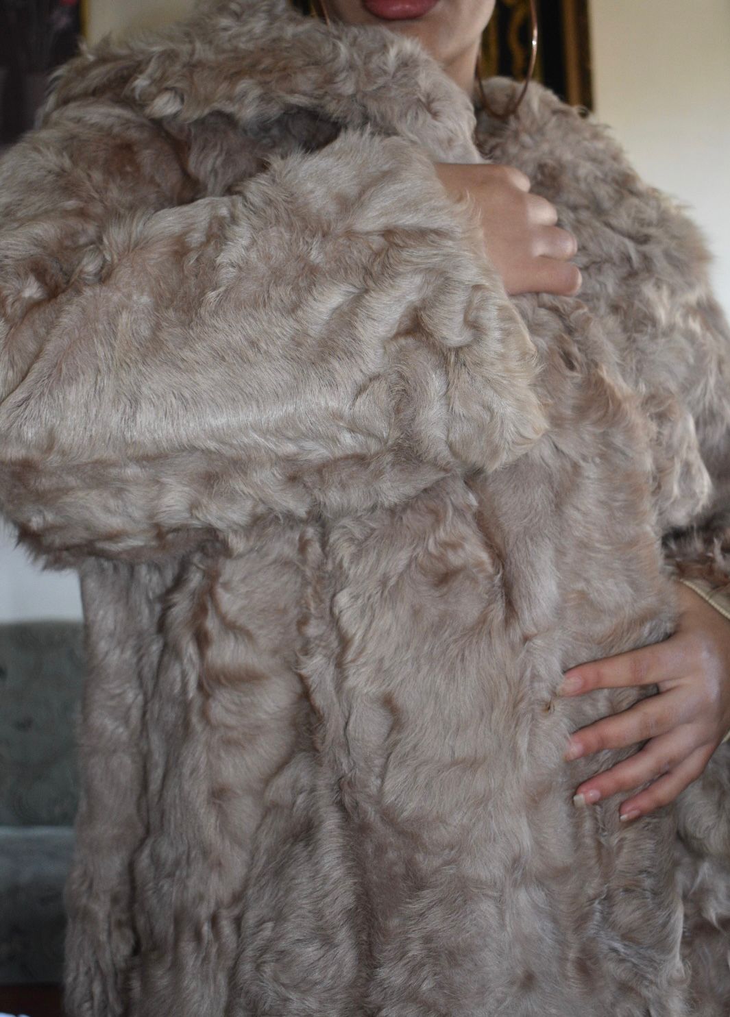 Karakul fur coat