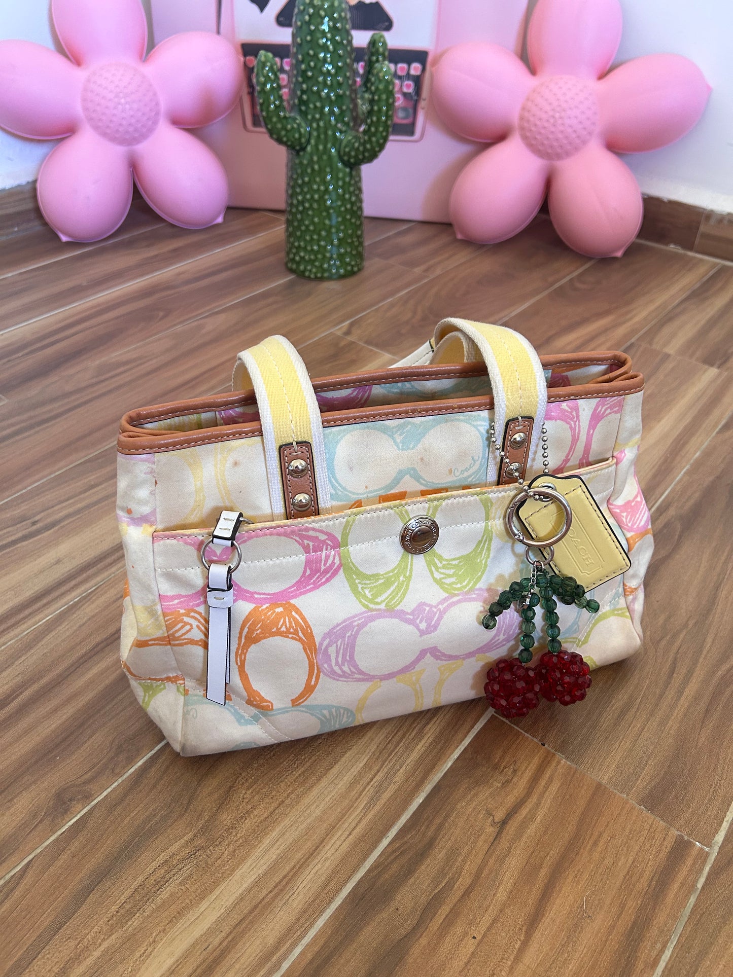 Coach pastel color hampton bag