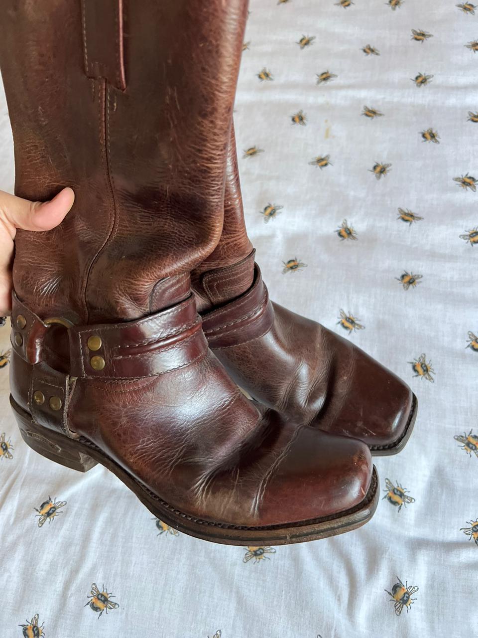 Vintage Sendra brown cowboy brown boots