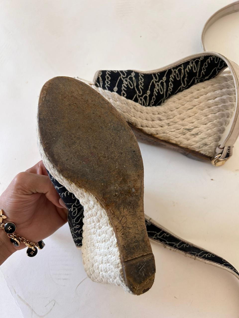 Gucci wedged heels