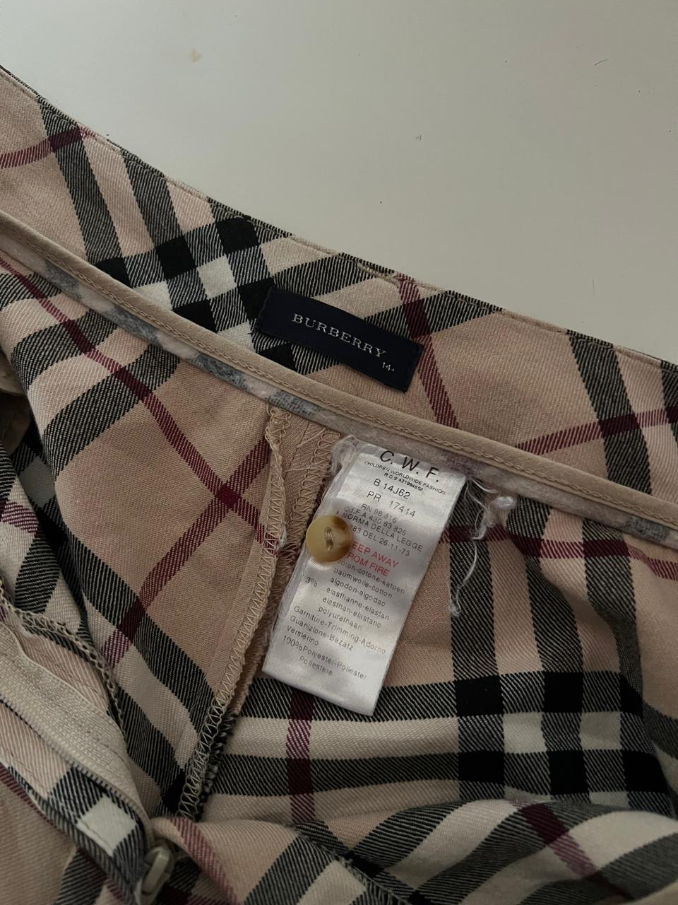 Burberry mid waist flared pants