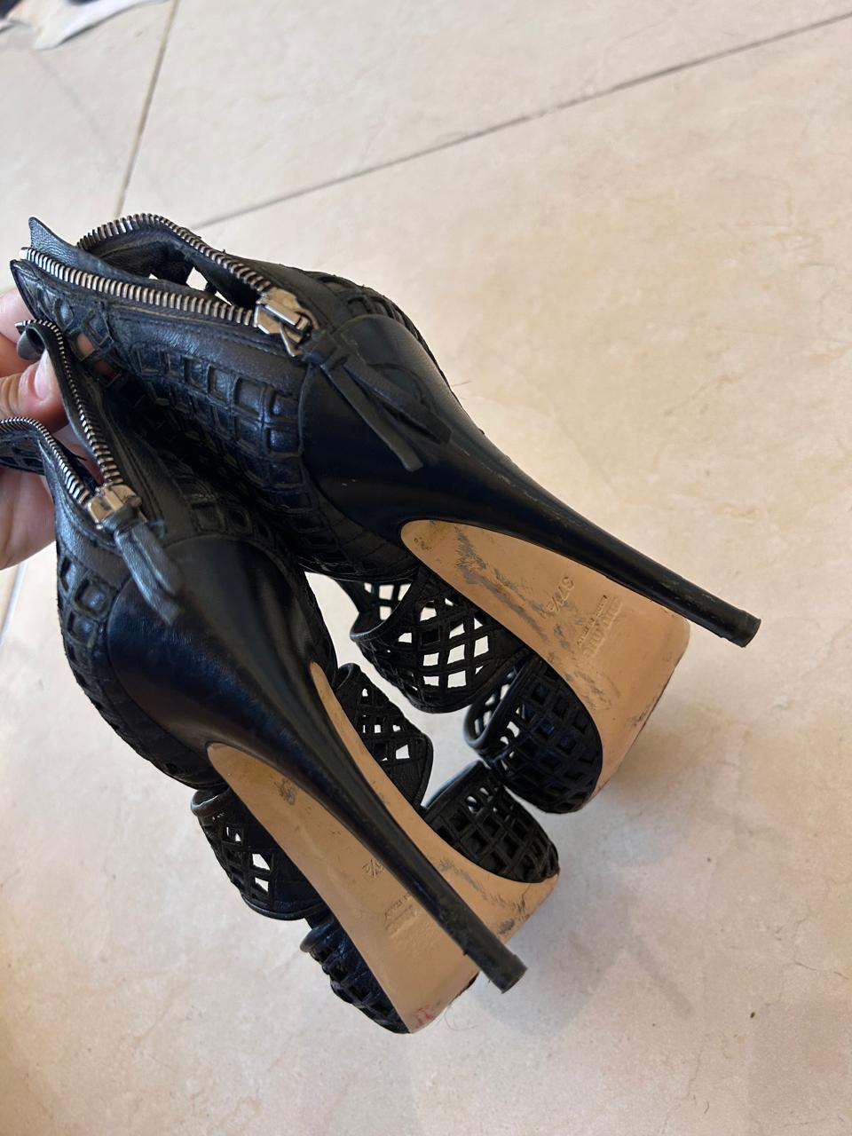 Miu Miu fishnet heels