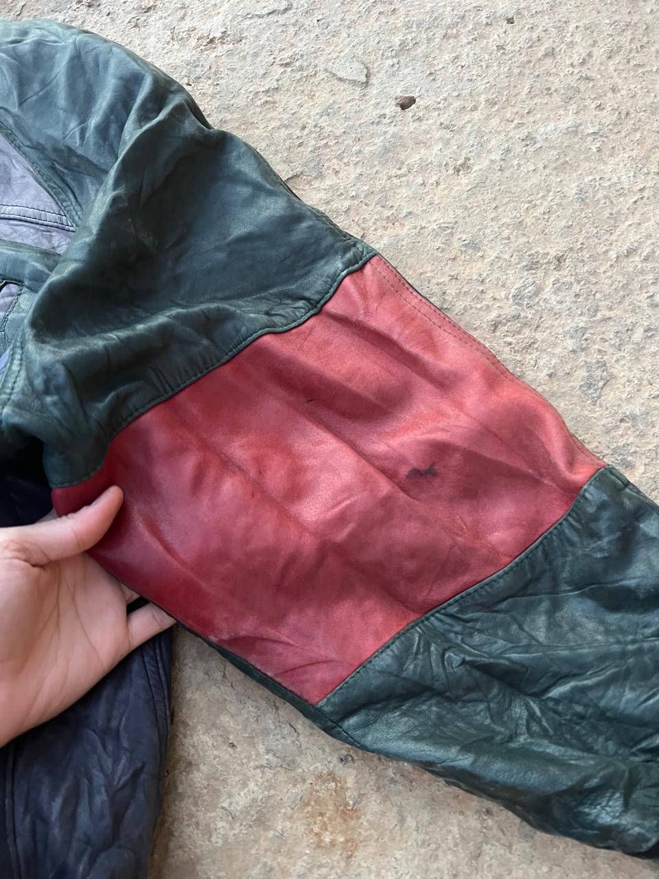 Bobo USA bomber 80s leather jacket