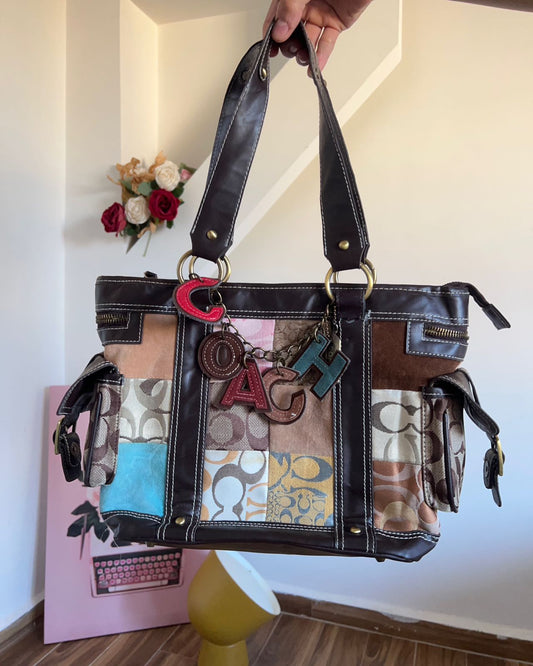 Coach patchwork vintage bag