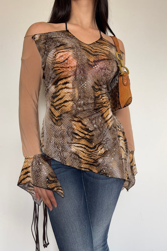 Tiger asymmetric 2000s top